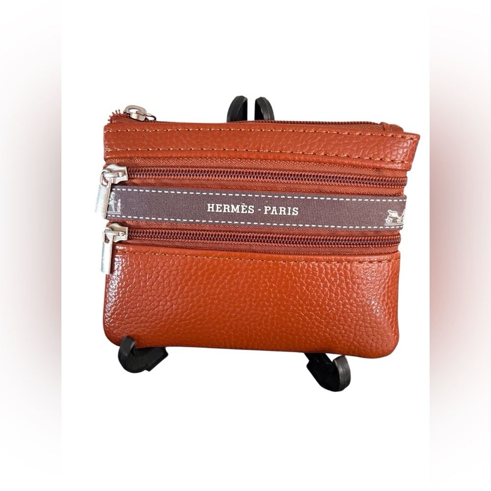 Unbranded Key Pouch with Upcycled Authentic Luxury Ribbon Detail